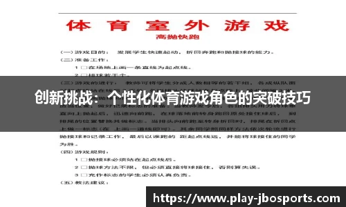 创新挑战：个性化体育游戏角色的突破技巧